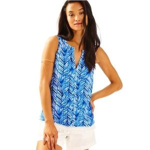 Lilly Pulitzer Kipper Tank Blouse Top size XS